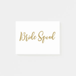 simple minimal add your name text bridesmaid gift post-it notes