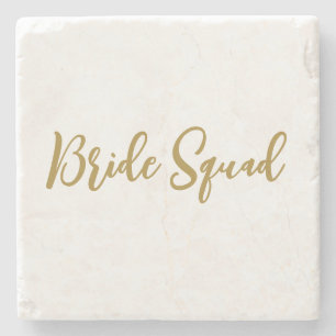 simple minimal add your name text bridesmaid gift  stone coaster