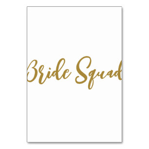 simple minimal add your name text bridesmaid gift table number