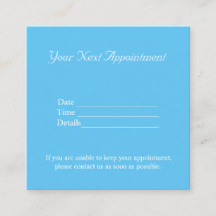simple minimal add your name text pictures appoint appointment card