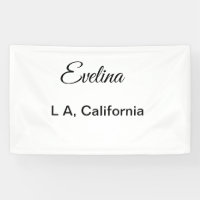Simple minimal add your name text place city custo