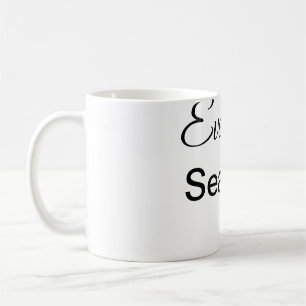 Simple minimal add your name text place city custo coffee mug