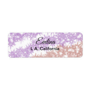 Simple minimal add your name text place city custo return address label