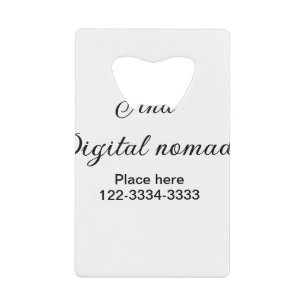 Simple minimal add your name text place city phone