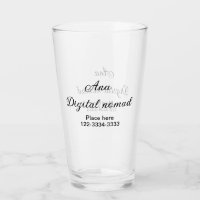 Simple minimal add your name text place city phone