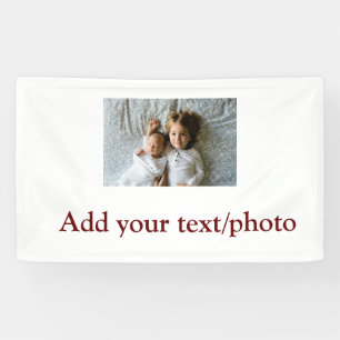 simple minimal ADD YOUR PHOTO TEXT CHRISTMAS    Banner