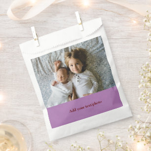simple minimal ADD YOUR PHOTO TEXT CHRISTMAS     Favour Bag