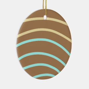 Simple minimal add your photo text glitter sparkle ceramic ornament