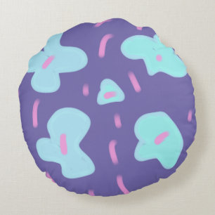 Simple minimal add your photo text glitter sparkle round cushion