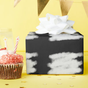Simple minimal add your photo text glitter sparkle wrapping paper