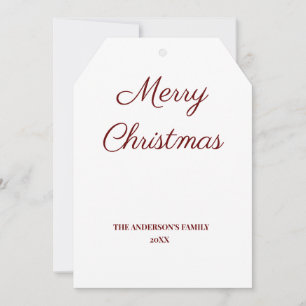 simple minimal add your text christmas personalise
