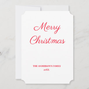 simple minimal add your text christmas personalise