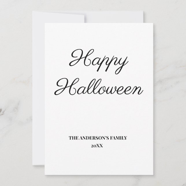 simple minimal add your text halloween (Front)