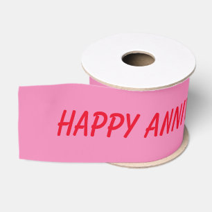 simple minimal add your text monogram name   satin grosgrain ribbon