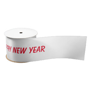 simple minimal add your text monogram name satin ribbon