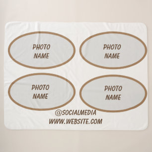 simple minimal add your text monogram name throw b