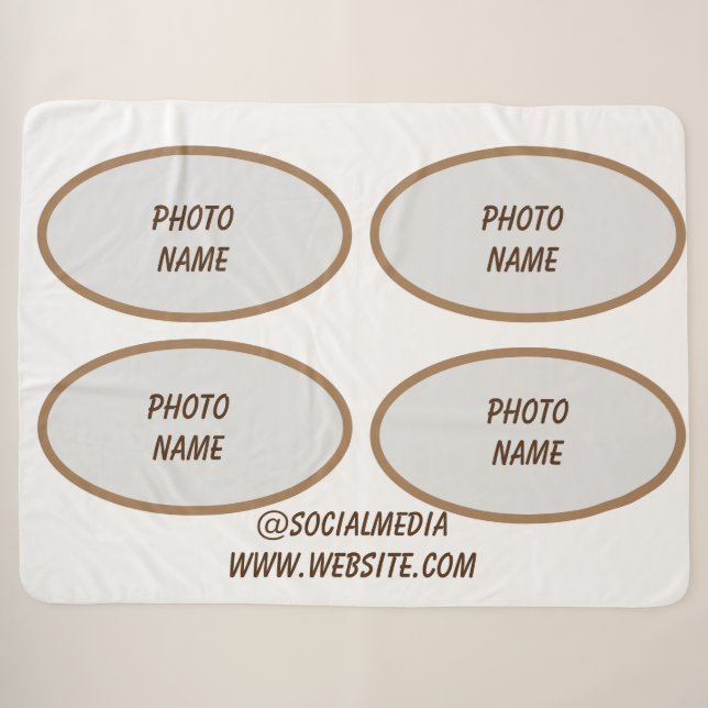 simple minimal add your text monogram name throw b (Front (Horizontal))