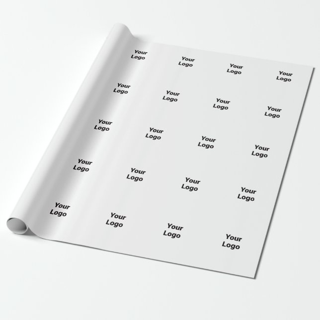 simple minimal add your text monogram name wrappin wrapping paper (Unrolled)