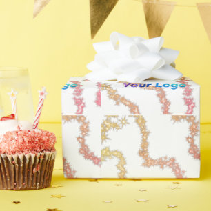 simple minimal add your text monogram name wrappin wrapping paper