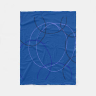 simple minimal add your text monogram photo baby fleece blanket