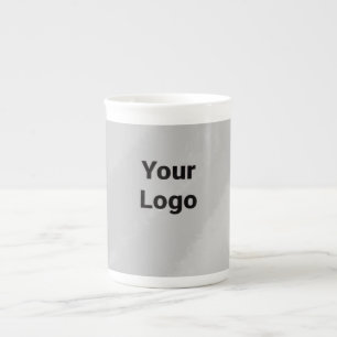 simple minimal add your text monogram photo    cof bone china mug