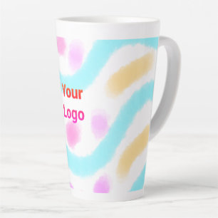 simple minimal add your text monogram photo    cof latte mug