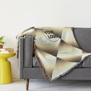 simple minimal add your text monogram photo   thro throw blanket