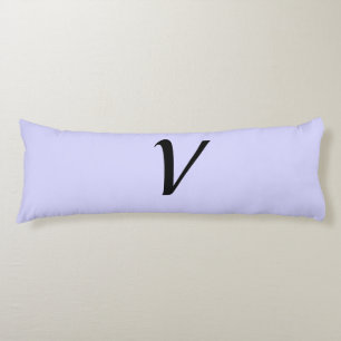 simple minimal add your text monogram photo throw body cushion