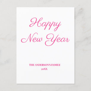 simple minimal add your text new year card
