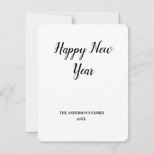 simple minimal add your text new year card