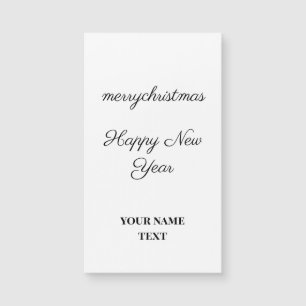simple minimal add your text new year card