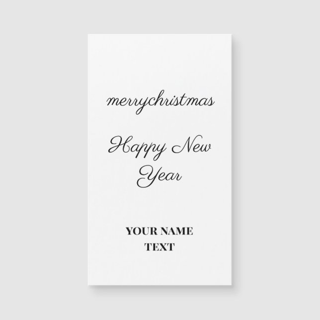 simple minimal add your text new year card (Front)