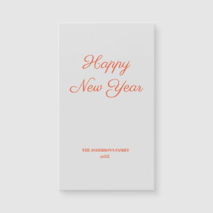 simple minimal add your text new year card