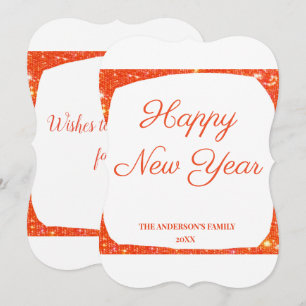 simple minimal add your text new year card