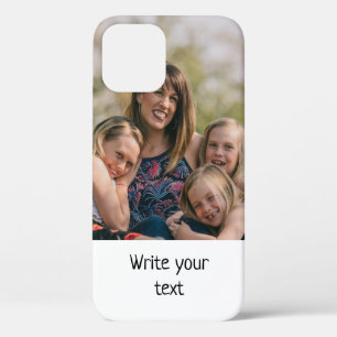 simple minimal add your text photo christmas    Ca iPhone 12 Pro Case