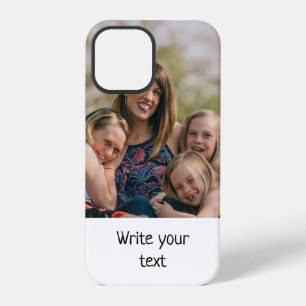 simple minimal add your text photo christmas Ca iPhone 12 Pro Case