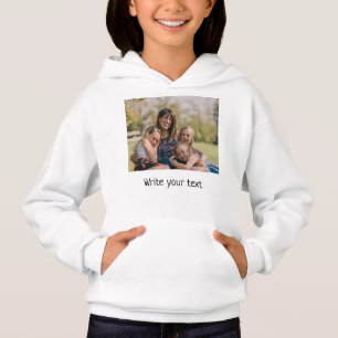 simple minimal add your text photo christmas hood