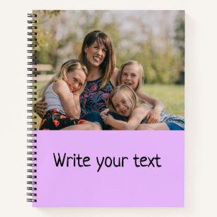 simple minimal add your text photo christmas     n notebook