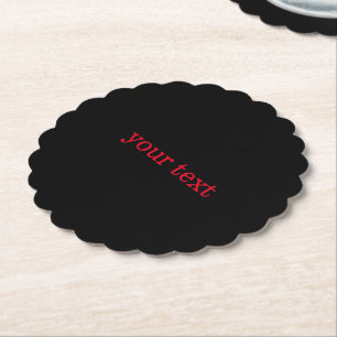 simple minimal add your text photo christmas st paper coaster