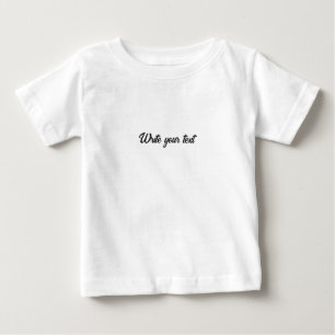simple minimal add your text photo christmas T-S Baby T-Shirt