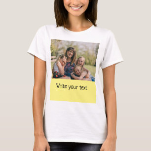 simple minimal add your text photo christmas T-Shirt