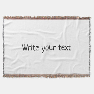 simple minimal add your text photo christmas throw blanket
