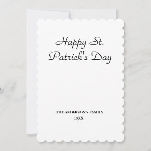 simple minimal add your text st. patricks day card