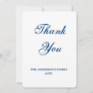 simple minimal add your text thank you card