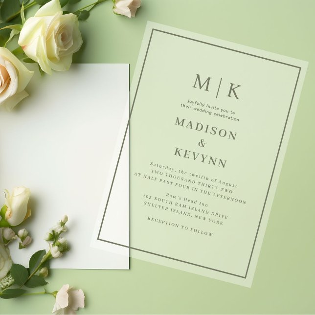 Simple Minimal and Chic | Wedding Acrylic Invitations (Creator Uploaded)