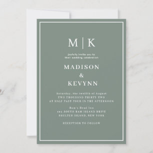 Simple Minimal and Chic   Wedding Invitation