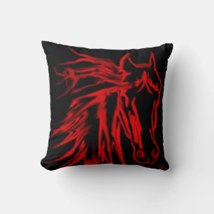 Simple minimal animal rustic horse  cushion