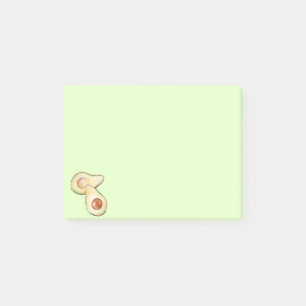 Simple Minimal Avocado Watercolor Fruit Post-it Notes