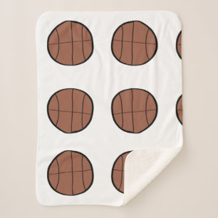 simple minimal basketball baseball bronn custom  sherpa blanket
