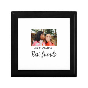 simple minimal best friends name add photo text le gift box